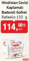RAFFAELLO HİNDİSTAN CEVİZİ KAPLAMALI BADEMLİ GOFRET 150 G - BAYRAM ŞEKERİ/ÇİKOLATASI RAFFAELLO HİNDİSTAN CEVİZİ KAPLAMALI BADEMLİ GOFRET 150 G - BAYRAM ŞEKERİ/ÇİKOLATASI